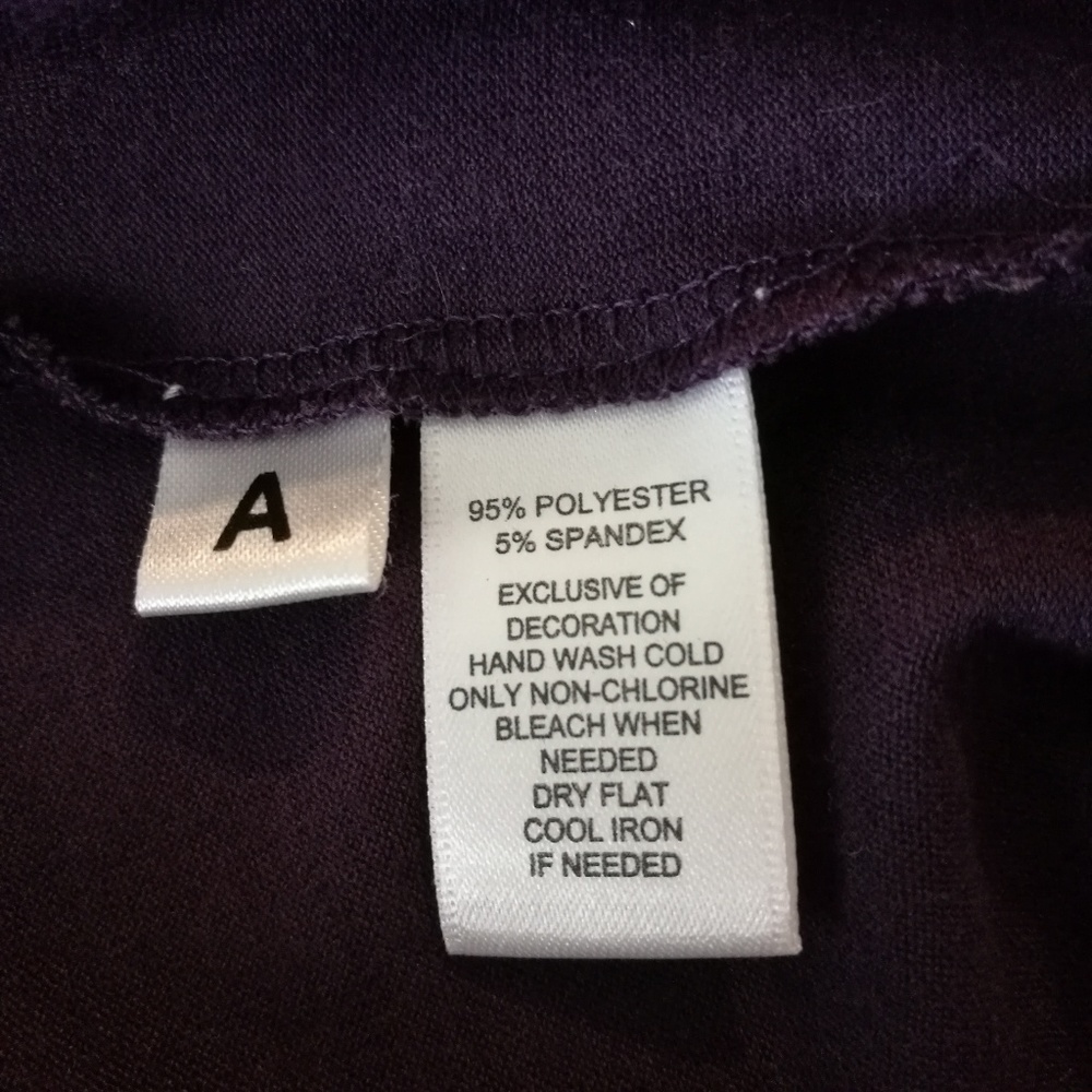 SOLD LOFT Plum Pleated Front Tie Dress Medium - Picture 7 of 7